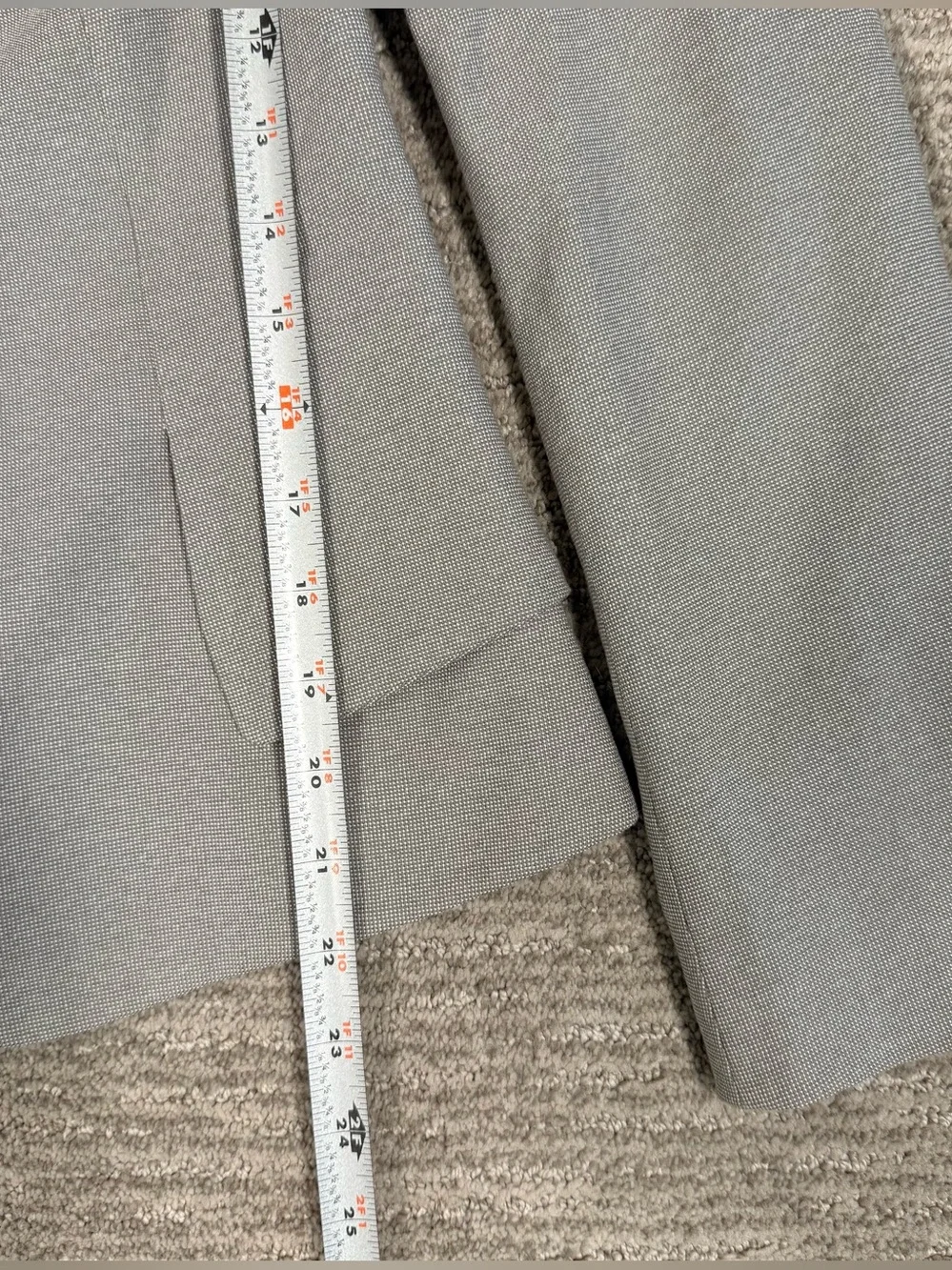 Armani Collezioni Women's 2 Light Gray Blazer Giacca Jacket Single-Button Flare